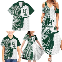 Polynesian Hawaii Volleyball Custom Family Matching Summer Maxi Dress and Hawaiian Shirt Kakau with Sport Style LT9 - Polynesian Pride