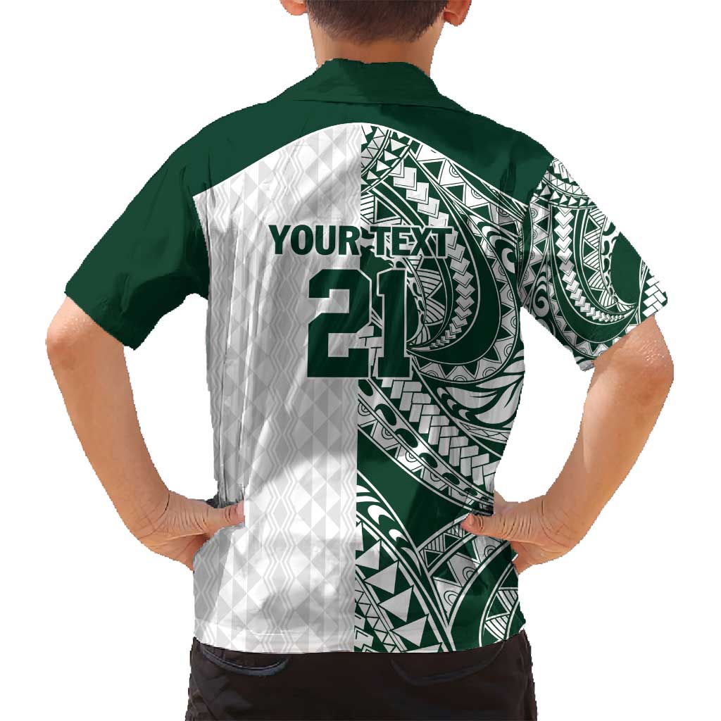 Polynesian Hawaii Volleyball Custom Family Matching Tank Maxi Dress and Hawaiian Shirt Kakau with Sport Style LT9 - Polynesian Pride