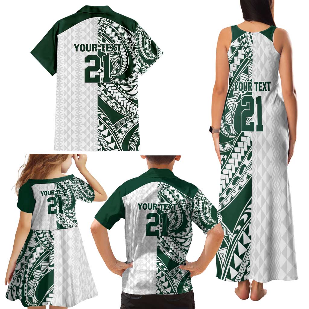Polynesian Hawaii Volleyball Custom Family Matching Tank Maxi Dress and Hawaiian Shirt Kakau with Sport Style LT9 - Polynesian Pride