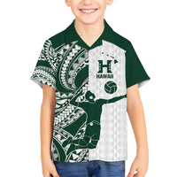 Polynesian Hawaii Volleyball Custom Hawaiian Shirt Kakau with Sport Style