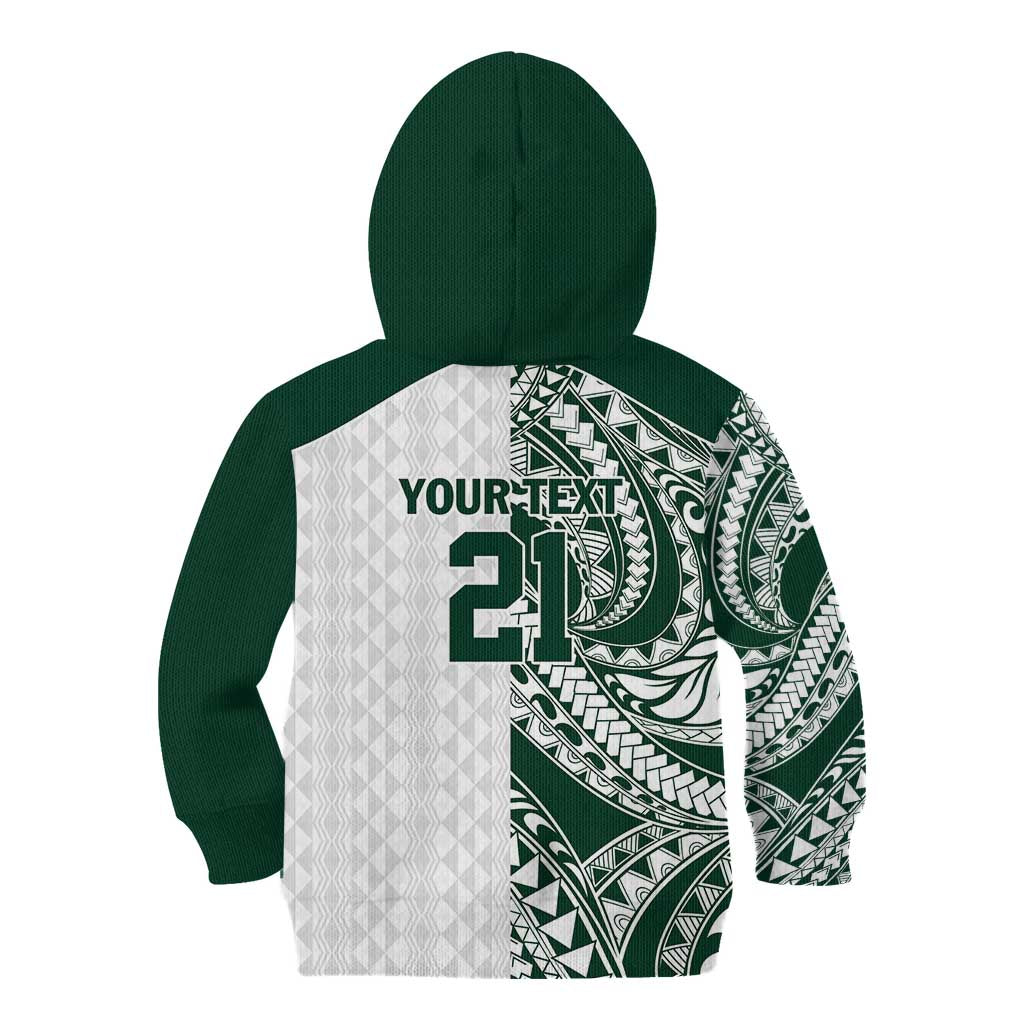 Polynesian Hawaii Volleyball Custom Kid Hoodie Kakau with Sport Style LT9 - Polynesian Pride