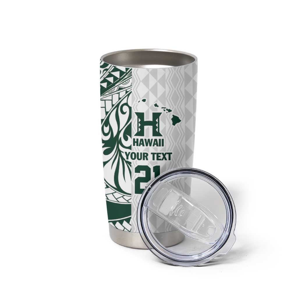Polynesian Hawaii Volleyball Custom Tumbler Cup Kakau with Sport Style LT9 - Polynesian Pride