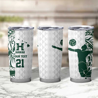 Polynesian Hawaii Volleyball Custom Tumbler Cup Kakau with Sport Style LT9 - Polynesian Pride