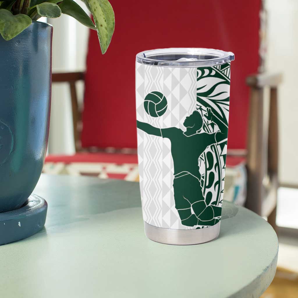 Polynesian Hawaii Volleyball Custom Tumbler Cup Kakau with Sport Style LT9 - Polynesian Pride