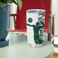 Polynesian Hawaii Volleyball Custom Tumbler Cup Kakau with Sport Style LT9 - Polynesian Pride