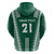 Polynesian Hawaii Volleyball Custom Hoodie Green Kakau with Map Motif