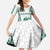 Polynesian Hawaii Volleyball Custom Family Matching Puletasi and Hawaiian Shirt White Kakau with Map Motif