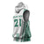 Polynesian Hawaii Volleyball Custom Sleeveless Hoodie White Kakau with Map Motif - Polynesian Pride
