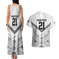 New Caledonia Football Custom Couples Matching Tank Maxi Dress and Hawaiian Shirt Go Champions Les Cagous LT9 - Polynesian Pride