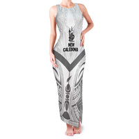 New Caledonia Football Custom Family Matching Tank Maxi Dress and Hawaiian Shirt Go Champions Les Cagous LT9 Mom's Dress White - Polynesian Pride