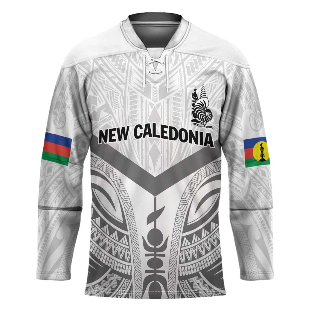 New Caledonia Football Custom Hockey Jersey Go Champions Les Cagous - Polynesian Pride