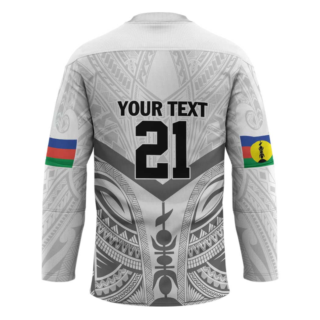 New Caledonia Football Custom Hockey Jersey Go Champions Les Cagous - Polynesian Pride