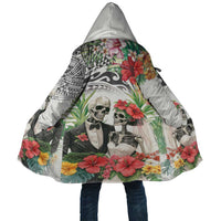 Skeleton Love for Valentines Day Cloak Polynesian Tribal Love Forever LT9 Unisex White - Polynesian Pride