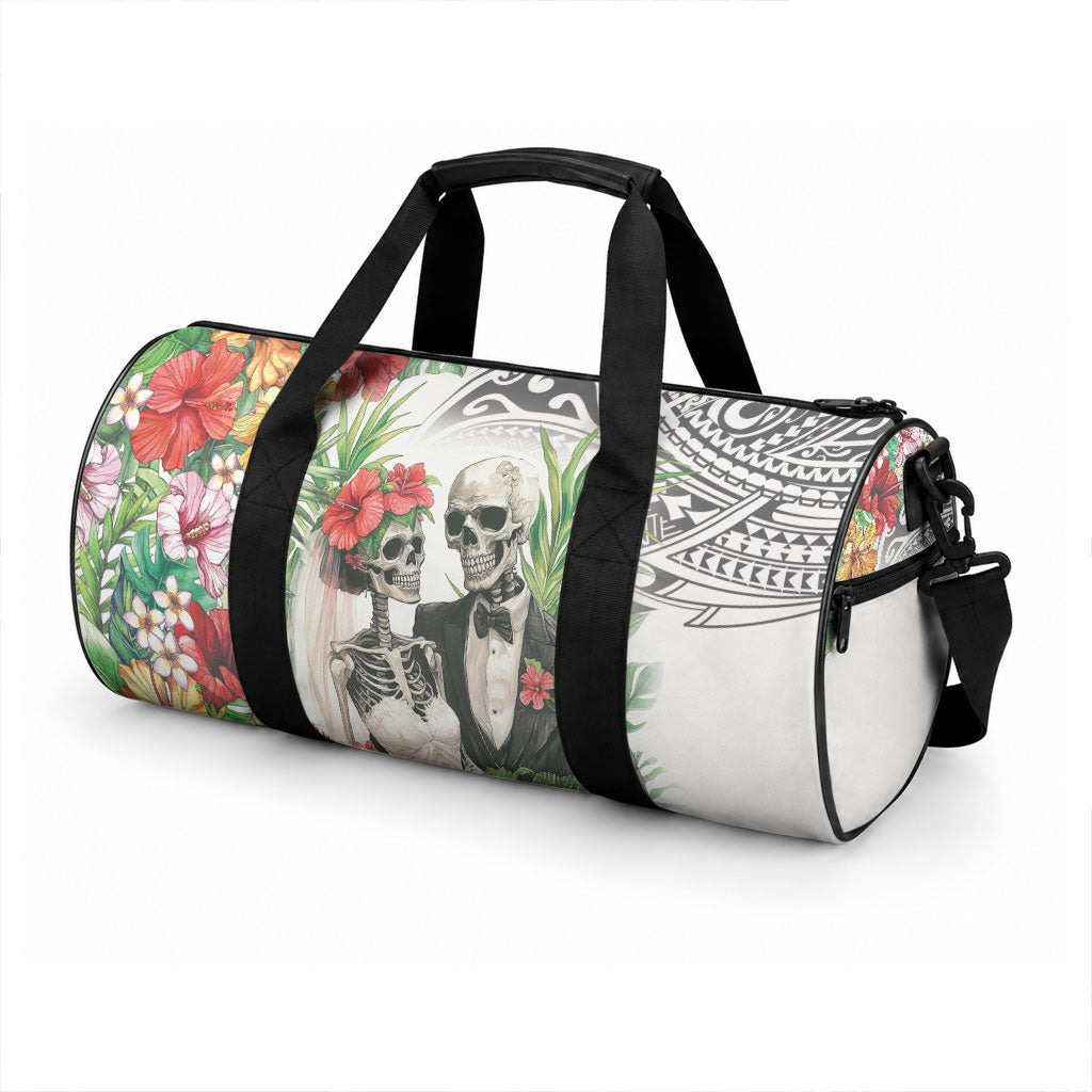 Skeleton Love for Valentine’s Day Duffle Bag Polynesian Tribal Love Forever LT9 - Polynesian Pride