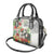 Skeleton Love for Valentine’s Day Shoulder Handbag Polynesian Tribal Love Forever