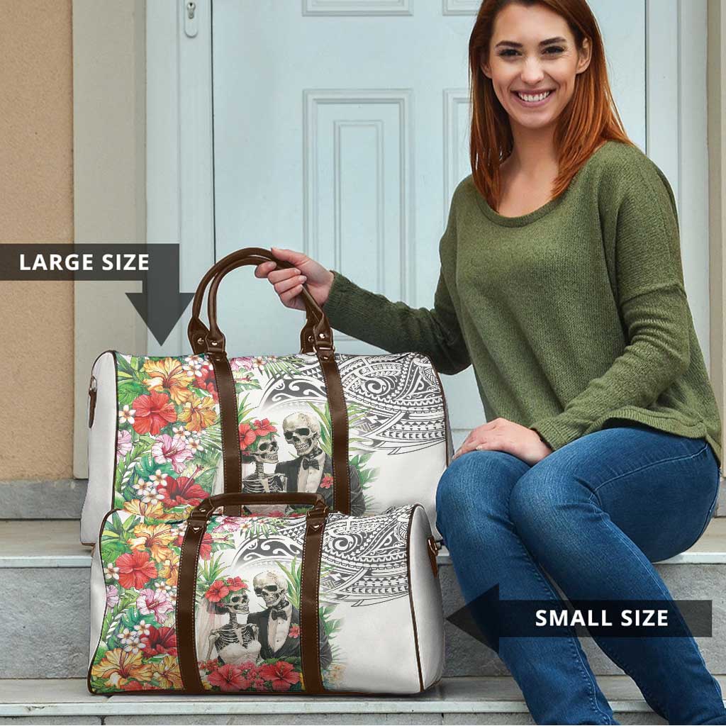 Skeleton Love for Valentines Day Travel Bag Polynesian Tribal Love Forever LT9 - Polynesian Pride