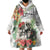 Skeleton Love for Valentine’s Day Wearable Blanket Hoodie Polynesian Tribal Love Forever