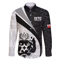 Personalised Tonga Emancipation Day Family Matching Summer Maxi Dress and Hawaiian Shirt Since 1970 Ngatu Tribal Pattern