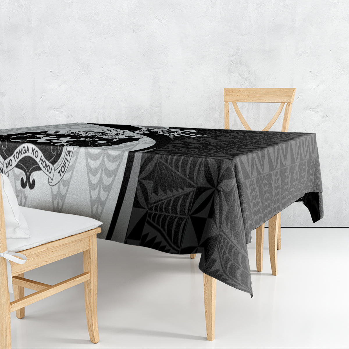 Personalised Tonga Emancipation Day Tablecloth Since 1970 Ngatu Tribal Pattern