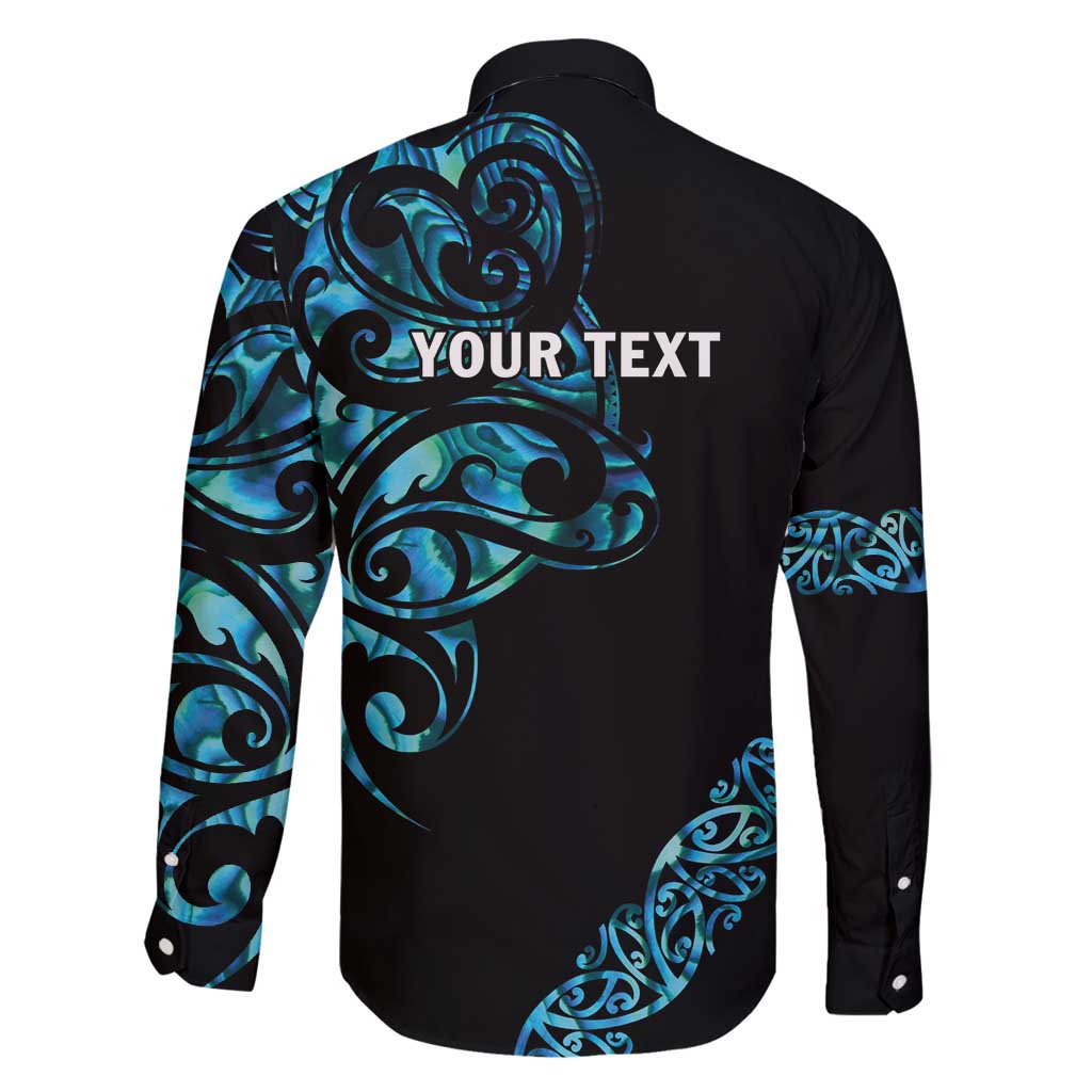 All Black Maori Tribal Tattoo Personalised Family Matching Off Shoulder Maxi Dress and Hawaiian Shirt Polynesian Style LT9 - Polynesian Pride