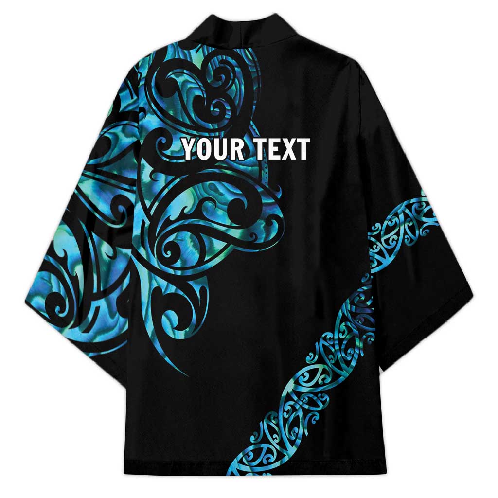 All Black Maori Tribal Tattoo Personalised Kimono Polynesian Style - Polynesian Pride