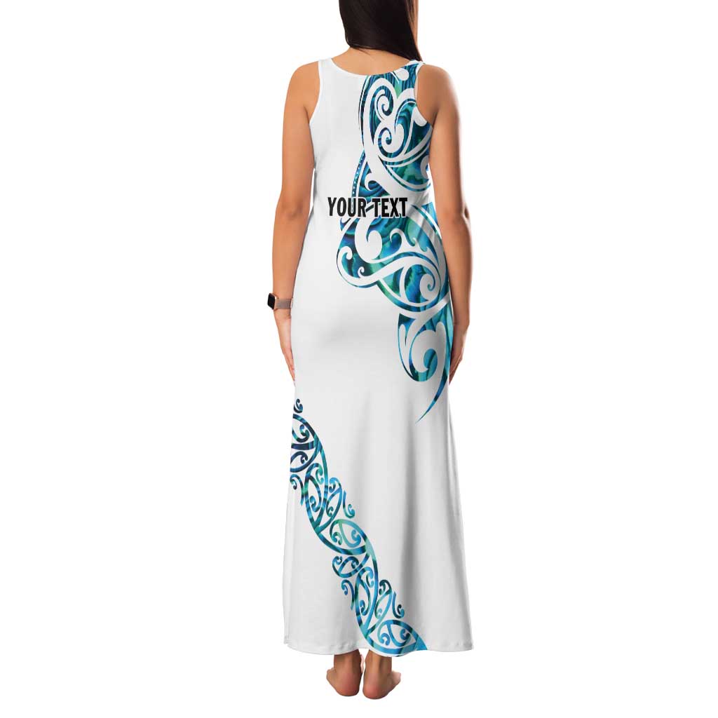 All White Maori Tribal Tattoo Personalised Family Matching Tank Maxi Dress and Hawaiian Shirt Polynesian Style LT9 - Polynesian Pride