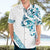 All White Maori Tribal Tattoo Personalised Hawaiian Shirt Polynesian Style