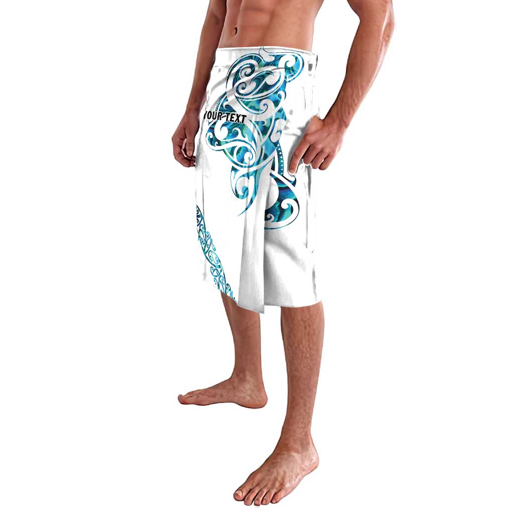All White Maori Tribal Tattoo Personalised Lavalava Polynesian Style