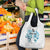 Queensland Maori Kiwi Personalised Grocery Bag Ma Kakariki Papua Shell Maori Tribal Tattoo