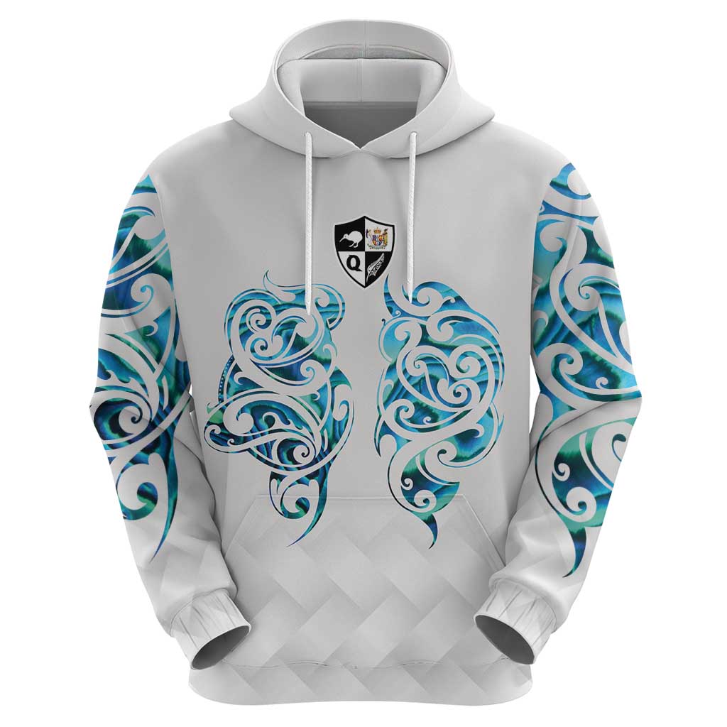Queensland Maori Kiwi Personalised Hoodie Ma Kakariki Papua Shell Maori Tribal Tattoo