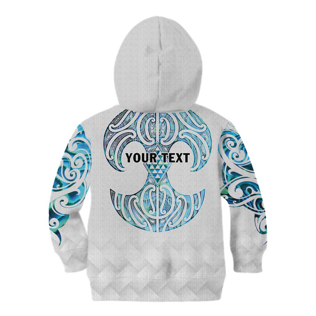 Queensland Maori Kiwi Personalised Kid Hoodie Ma Kakariki Papua Shell Maori Tribal Tattoo LT9 - Polynesian Pride