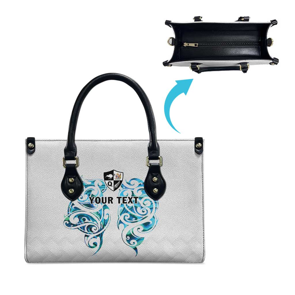 Queensland Maori Kiwi Personalised Leather Bag Ma Kakariki Papua Shell Maori Tribal Tattoo - Polynesian Pride
