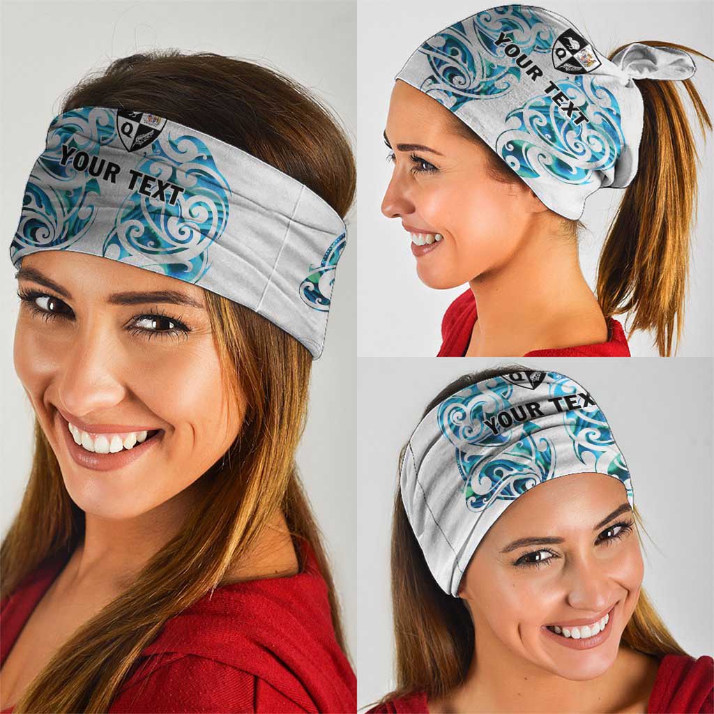 Queensland Maori Kiwi Personalised Neck Gaiter Ma Kakariki Papua Shell Maori Tribal Tattoo - Polynesian Pride