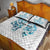 Queensland Maori Kiwi Personalised Quilt Bed Set Ma Kakariki Papua Shell Maori Tribal Tattoo