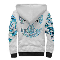 Queensland Maori Kiwi Personalised Sherpa Hoodie Ma Kakariki Papua Shell Maori Tribal Tattoo LT9 - Polynesian Pride