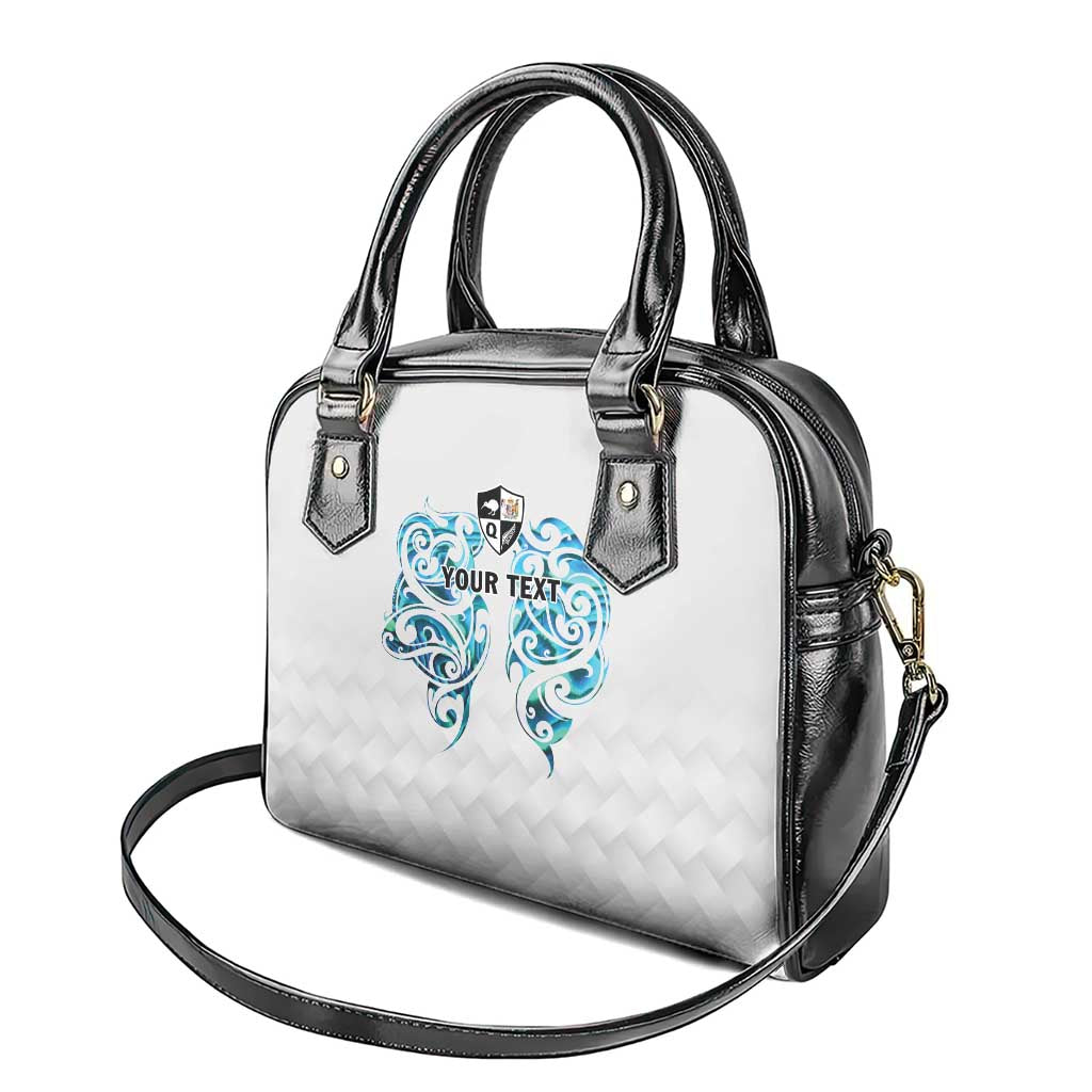 Queensland Maori Kiwi Personalised Shoulder Handbag Ma Kakariki Papua Shell Maori Tribal Tattoo
