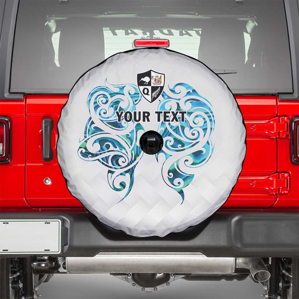 Queensland Maori Kiwi Personalised Spare Tire Cover Ma Kakariki Papua Shell Maori Tribal Tattoo LT9 - Polynesian Pride
