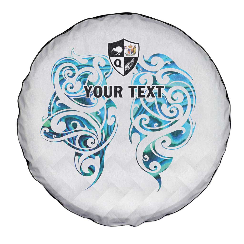 Queensland Maori Kiwi Personalised Spare Tire Cover Ma Kakariki Papua Shell Maori Tribal Tattoo LT9 - Polynesian Pride