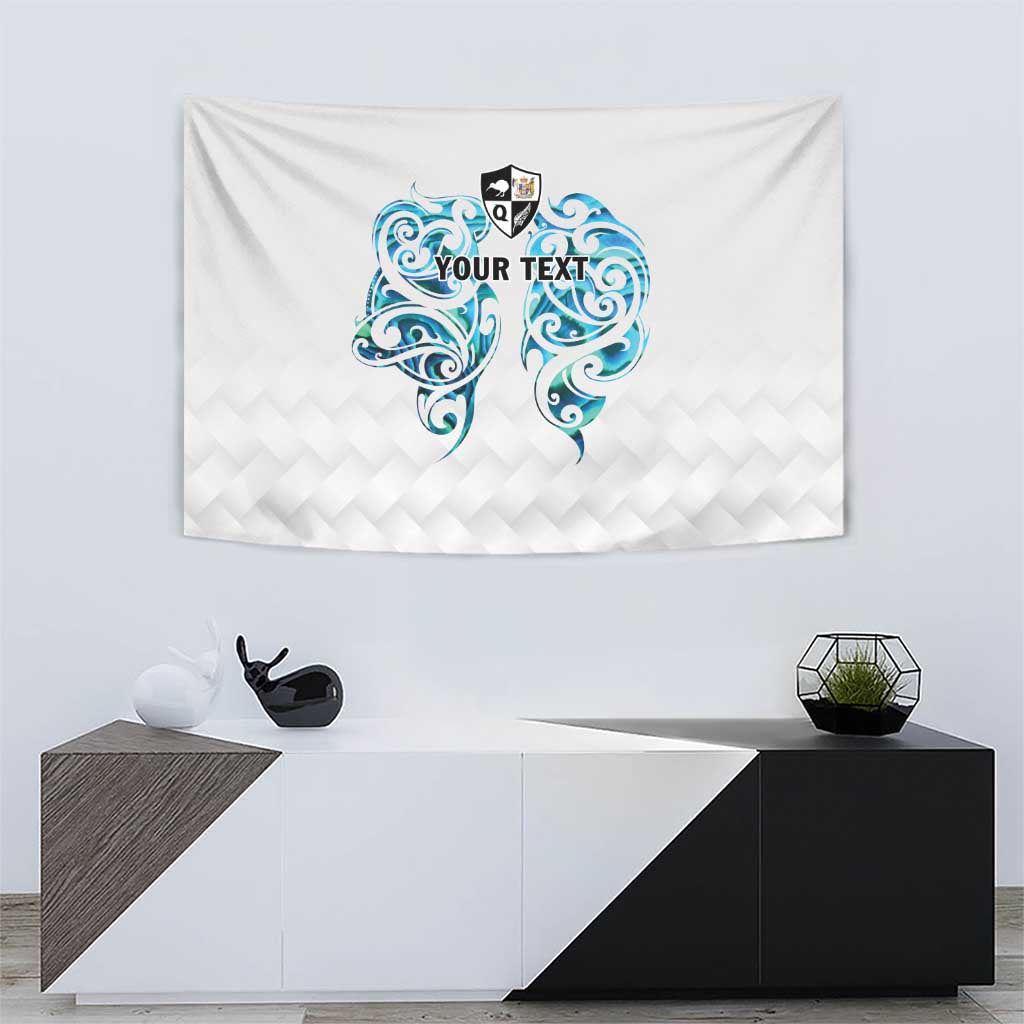 Queensland Maori Kiwi Personalised Tapestry Ma Kakariki Papua Shell Maori Tribal Tattoo