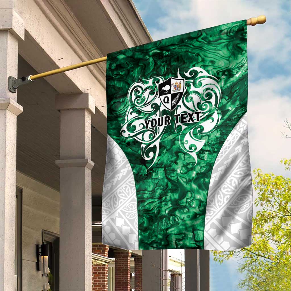 Queensland Maori Kiwi Personalised Garden Flag Kikirangi Papua Shell Maori Tribal Tattoo LT9 House Flag Green - Polynesian Pride
