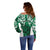 Queensland Maori Kiwi Personalised Off Shoulder Sweater Kikirangi Papua Shell Maori Tribal Tattoo