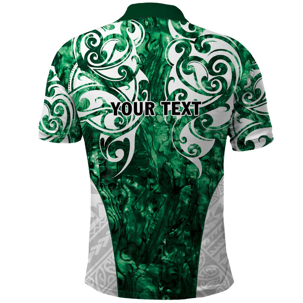 Queensland Maori Kiwi Personalised Polo Shirt Kikirangi Papua Shell Maori Tribal Tattoo