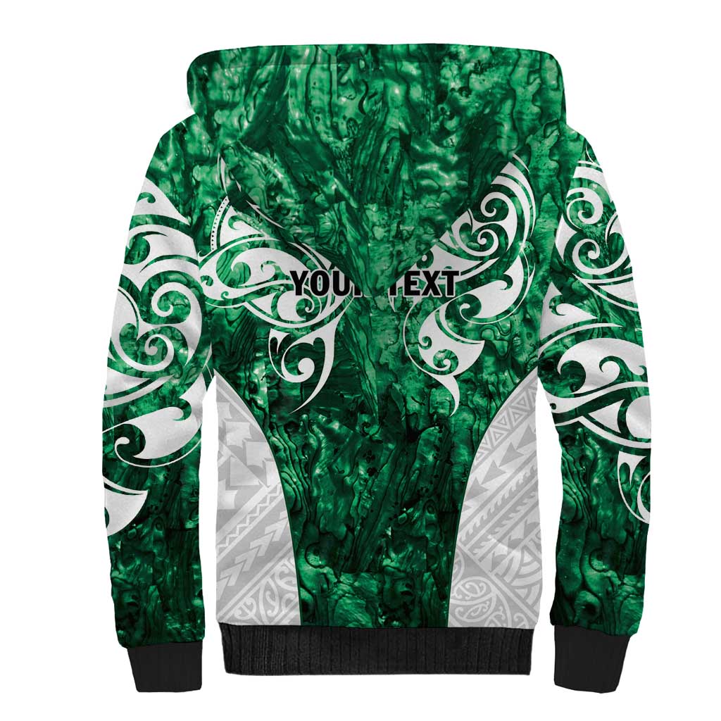 Queensland Maori Kiwi Personalised Sherpa Hoodie Kikirangi Papua Shell Maori Tribal Tattoo LT9 - Polynesian Pride