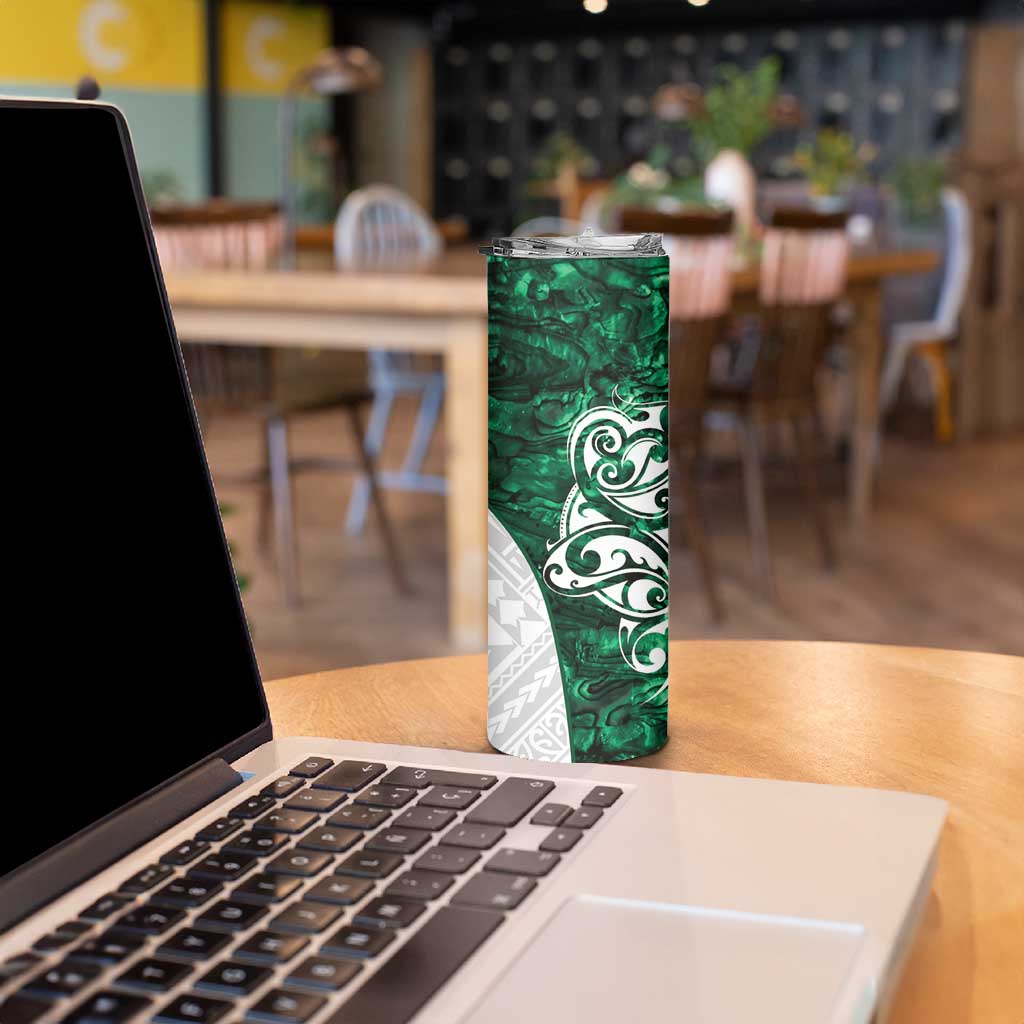 Queensland Maori Kiwi Personalised Skinny Tumbler Kikirangi Papua Shell Maori Tribal Tattoo LT9 - Polynesian Pride