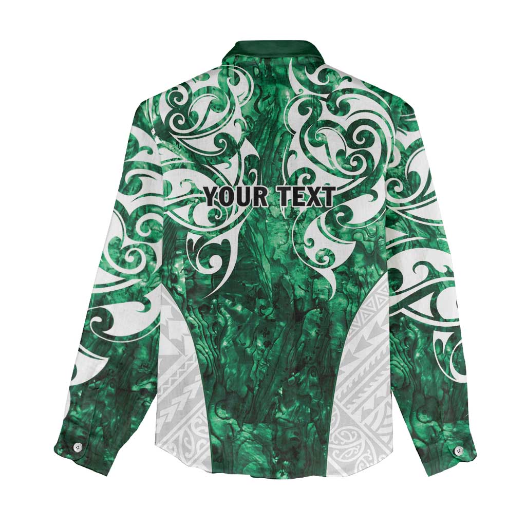 Queensland Maori Kiwi Personalised Women Casual Shirt Kikirangi Papua Shell Maori Tribal Tattoo LT9 - Polynesian Pride
