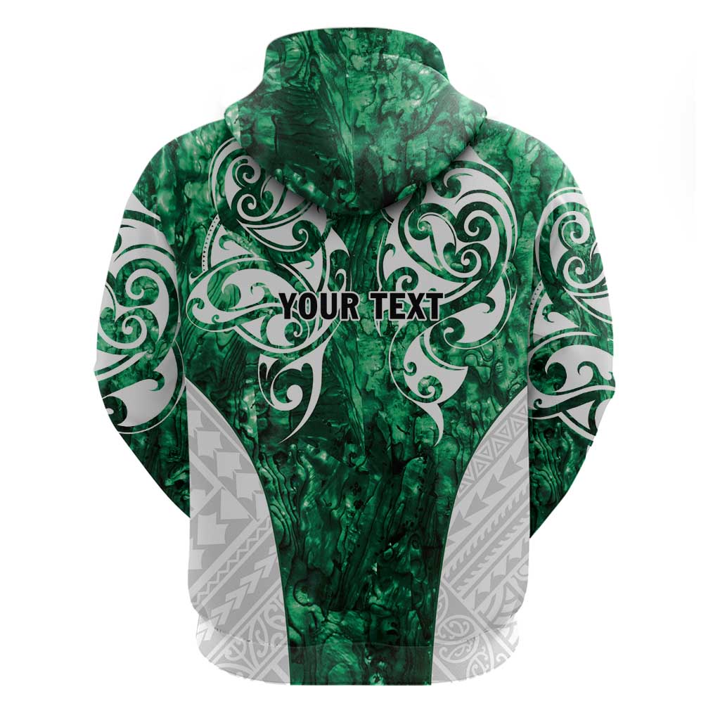 Queensland Maori Kiwi Personalised Zip Hoodie Kikirangi Papua Shell Maori Tribal Tattoo LT9 - Polynesian Pride