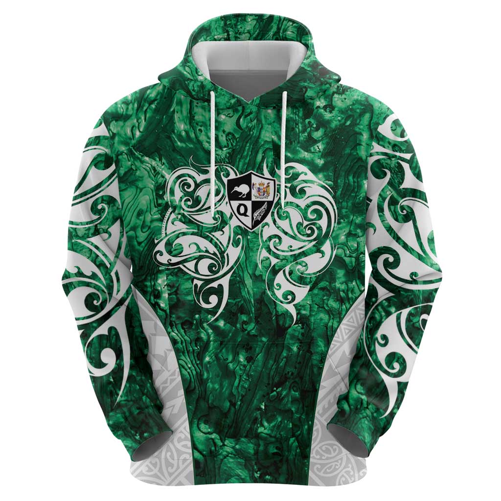 Queensland Maori Kiwi Personalised Zip Hoodie Kikirangi Papua Shell Maori Tribal Tattoo LT9 - Polynesian Pride