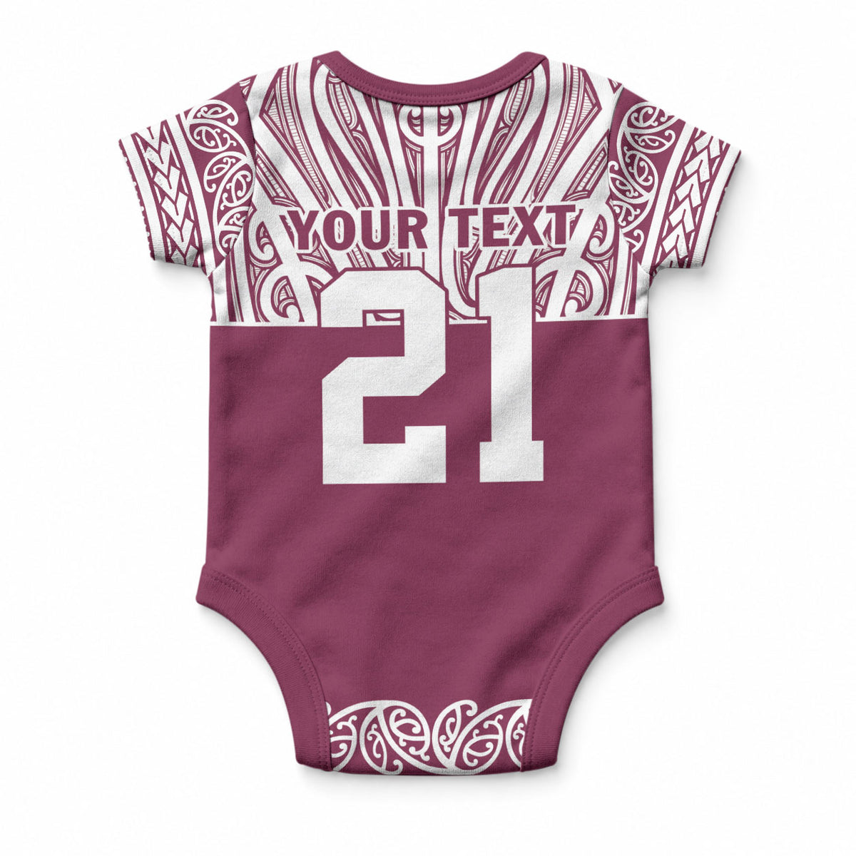 Queensland Maori Nga Hau E Wha Custom Baby Onesie Polynesian Maori Tribal Pattern LT9 - Polynesian Pride