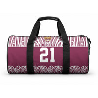 Queensland Maori Nga Hau E Wha Custom Duffle Bag Polynesian Maori Tribal Pattern