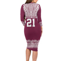 Queensland Maori Nga Hau E Wha Custom Family Matching Long Sleeve Bodycon Dress and Hawaiian Shirt Polynesian Maori Tribal Pattern LT9 - Polynesian Pride